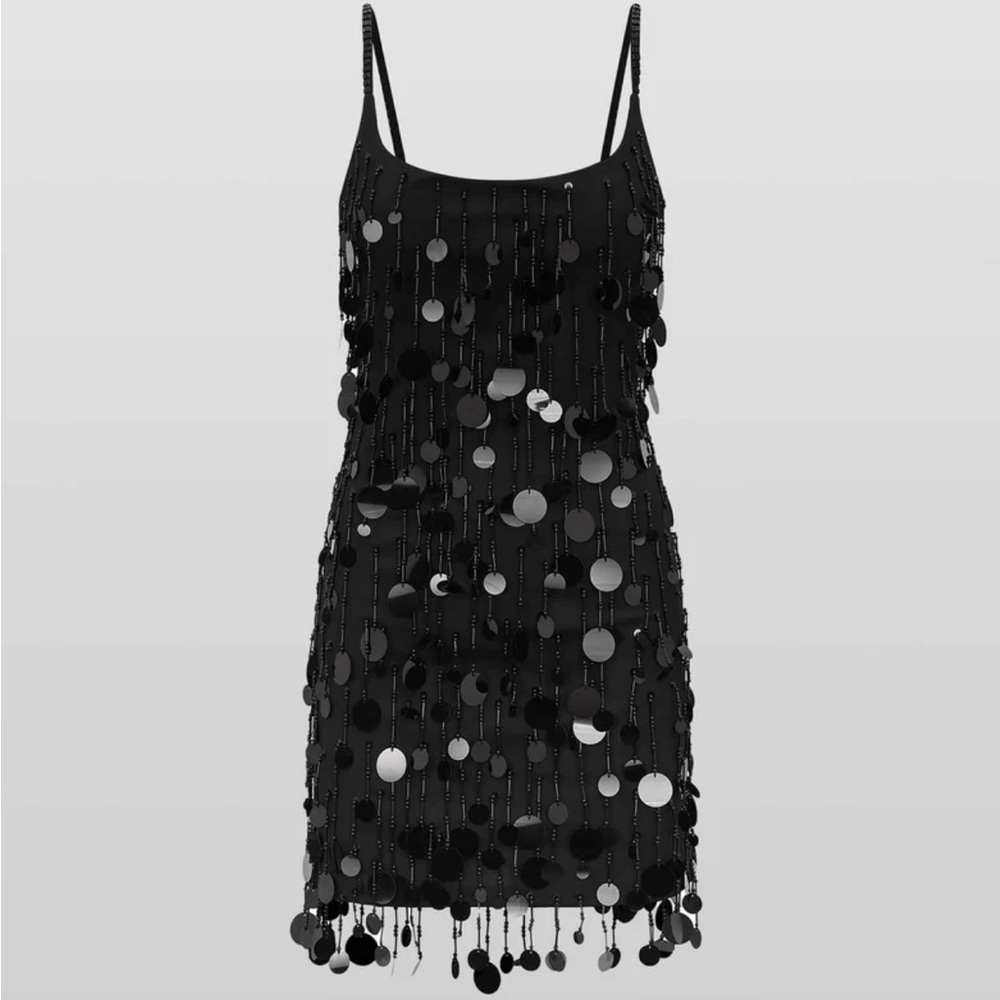 Rat & Boa Black Sequin Mini Dress - Picture 3 of 4